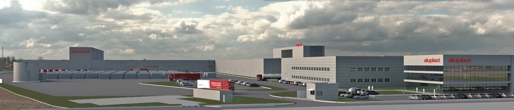Nowa fabryka profili pVC Aluplast w Nagradowicach - wizualizacja