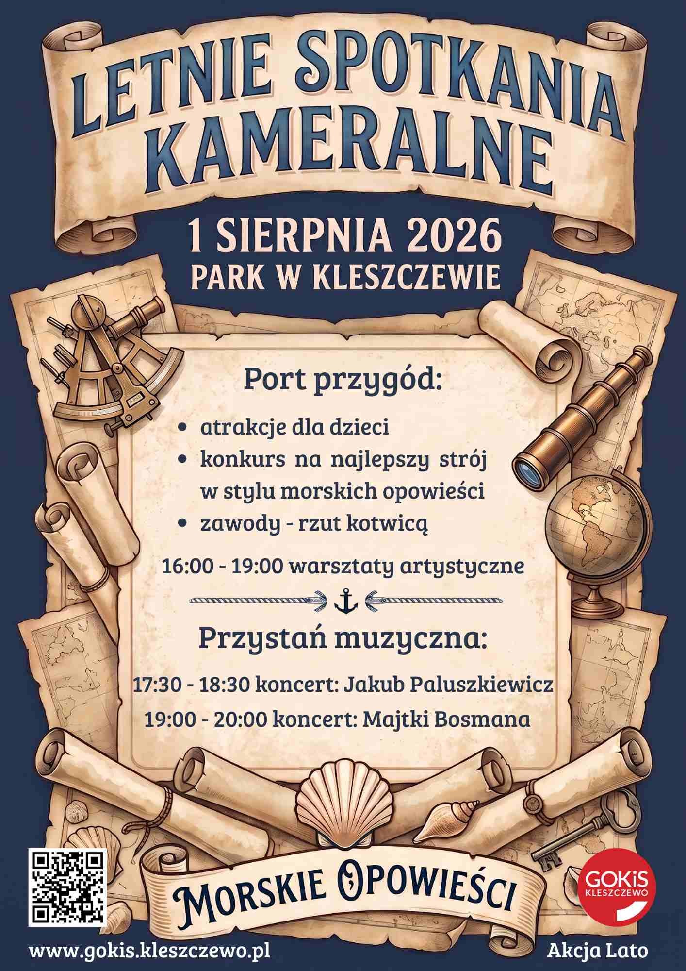 plakat informacyjny Letnie SPotkania Kameralne