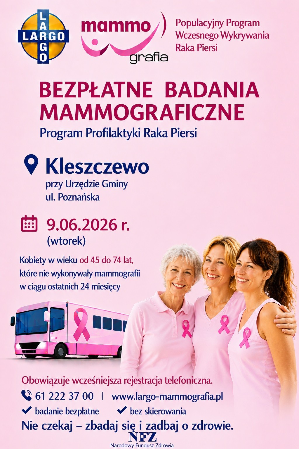 plakat z informacją o badaniu