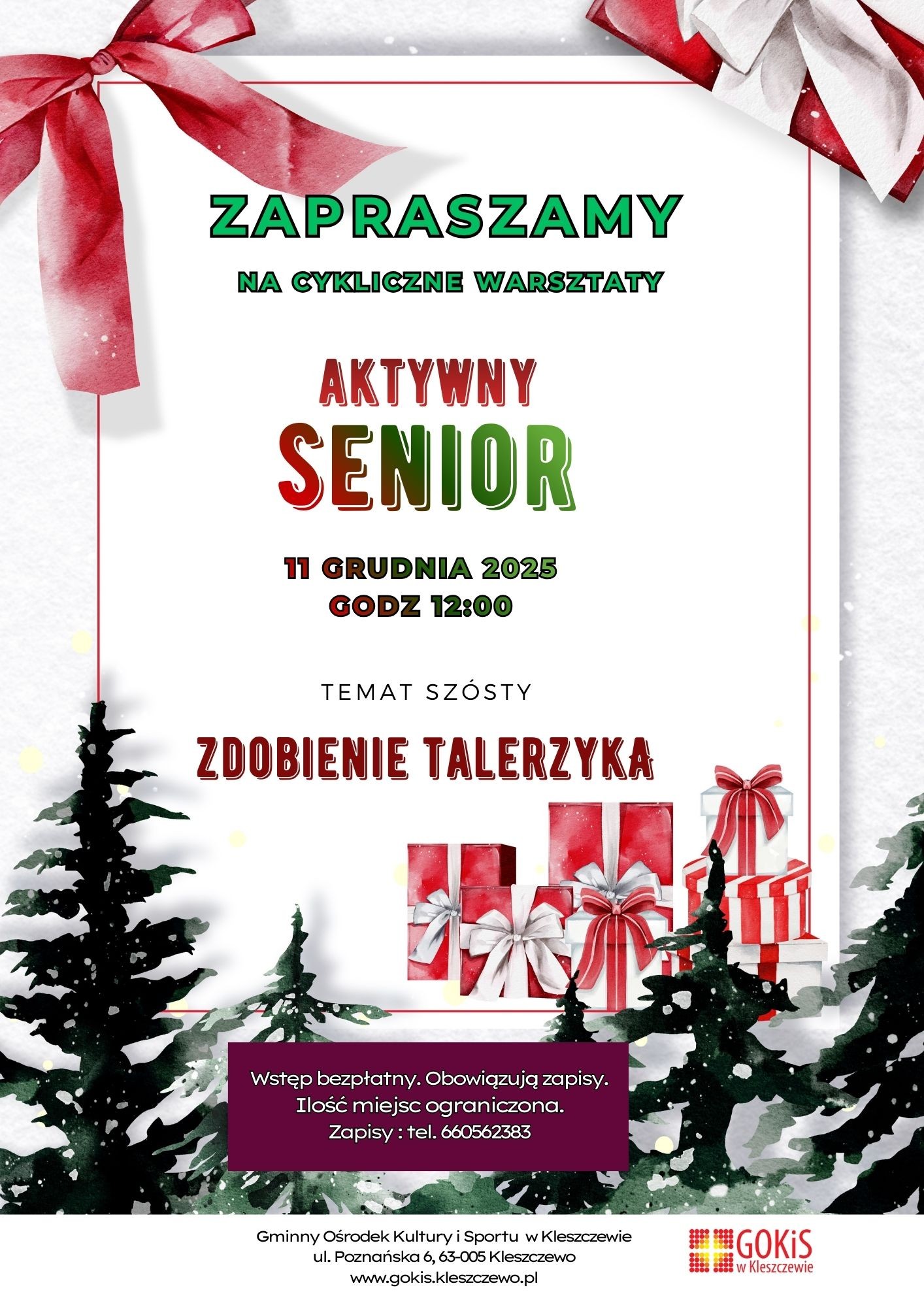 plakat informacyjny o wydarzeniu