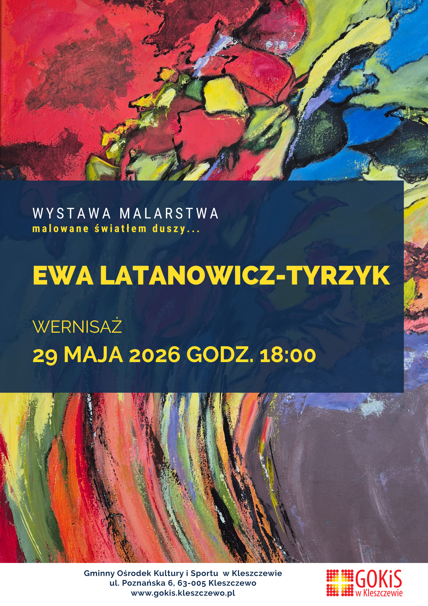 plakat  informacuyjny z datą wydarzenia 
