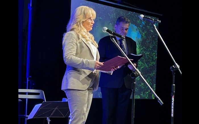 Powitanie uczestników wydarzenia przez sekretarz Ewę Iczakowską 