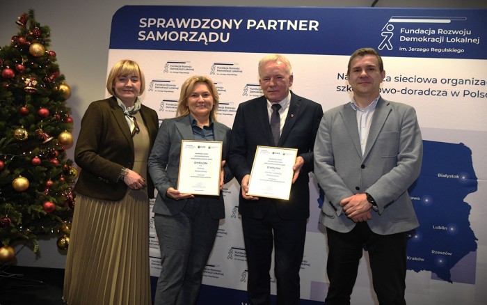 Odbiór nagrody w kategorii Gminy Wiejskie zdjęcie Organizatora