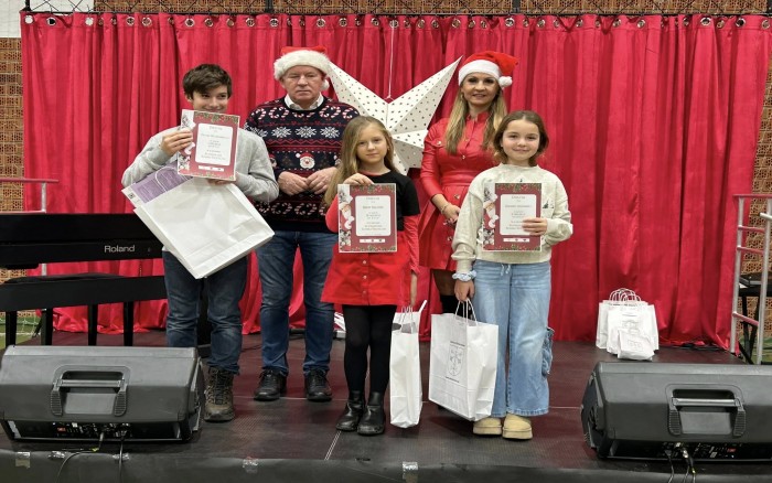 3. Jarmark Bożonarodzeniowy w Kleszczewie - wręczenie nagród w konkursie
