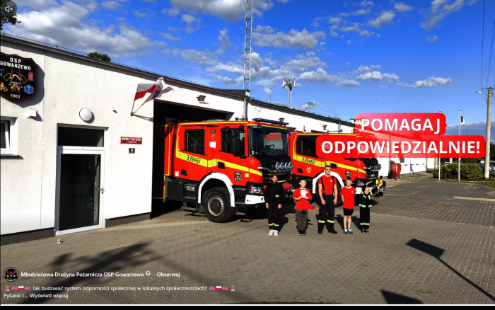 MŁODZI STRAŻACY Z GOWARZEWA UCZĄ I PODBIJAJĄ MEDIA