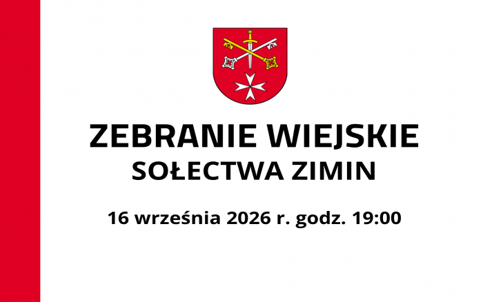 ZEBRANIE WIEJSKIE SOŁECTWA ZIMIN