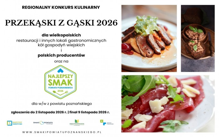  „PRZEKĄSKI Z GĄSKI 2026” – RUSZA KOLEJNA EDYCJA KONKURSU KULINARNEGO