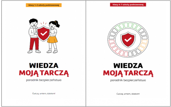 „WIEDZA MOJĄ TARCZĄ” – PORADNIKI BEZPIECZEŃSTWA DLA UCZNIÓW 
