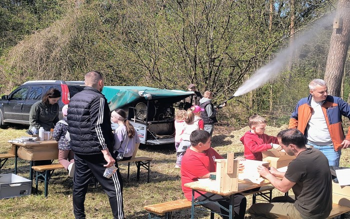 atrakcje leśnictwa budowanie domków dla ptaków