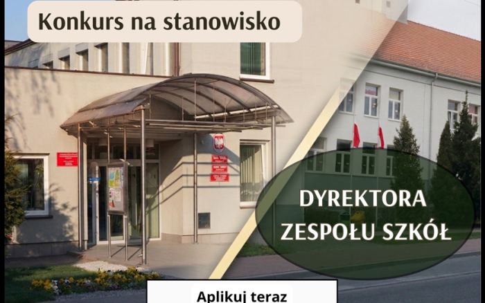 OGŁOSZENIE KONKURSU NA STANOWISKO DYREKTORA ZESPOŁU PUBLICZNEJ SZKOŁY PODSTAWOWEJ I PUBLICZNEGO PRZEDSZKOLA - ZESPOŁU SZKÓŁ W KLESZCZEWIE