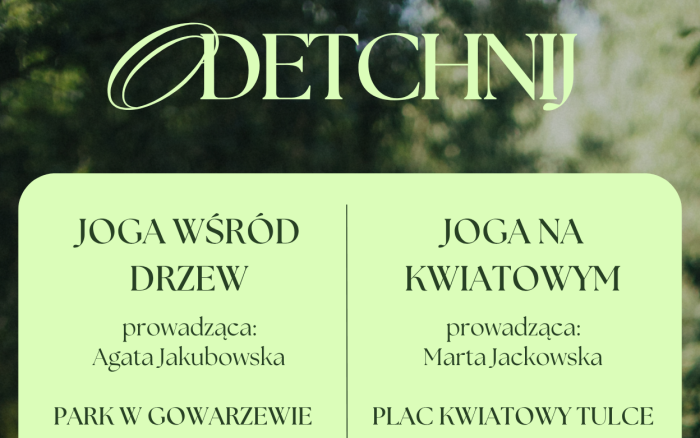 AKCJA LATO: ODETCHNIJ - BEZPŁATNE ZAJĘCIA JOGI